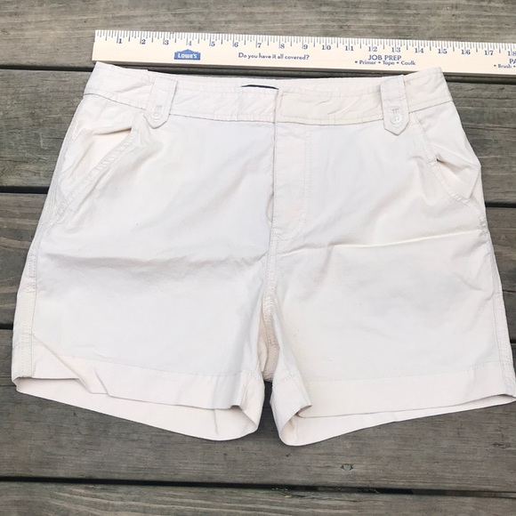 J Crew Cream Banana Yellow Button Shorts Sz 6 - Picture 1 of 8